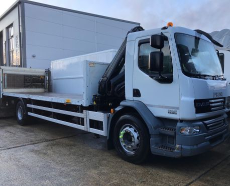 2012 DAF LF55.220 FLATBED WITH HIAB (REF:D827)