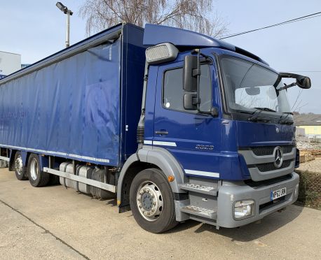 2013 MERCEDES AXOR 2529 6X2 CURTAINSIDER MANUAL GEARBOX