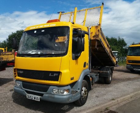 2002 DAF 45 DROPSIDE TIPPER