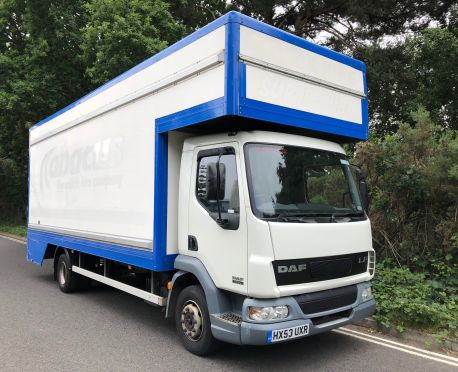 2003 Daf LF45.170 Dropwell Luton Box Container body